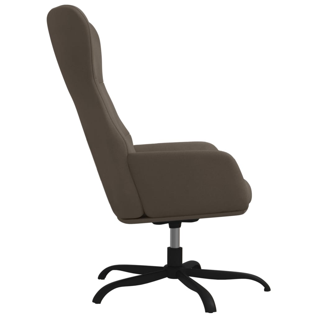 vidaXL Relaxstoel kunstsuède donkergrijs