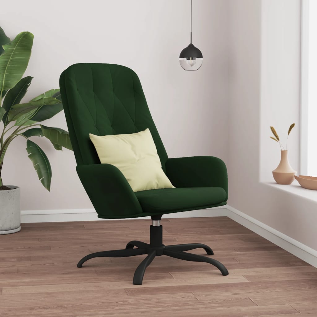 vidaXL Relaxstoel fluweel lichtgrijs