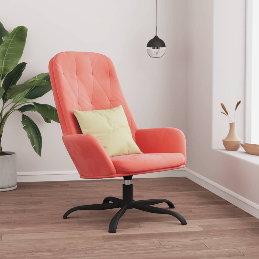 vidaXL Relaxstoel fluweel lichtgrijs