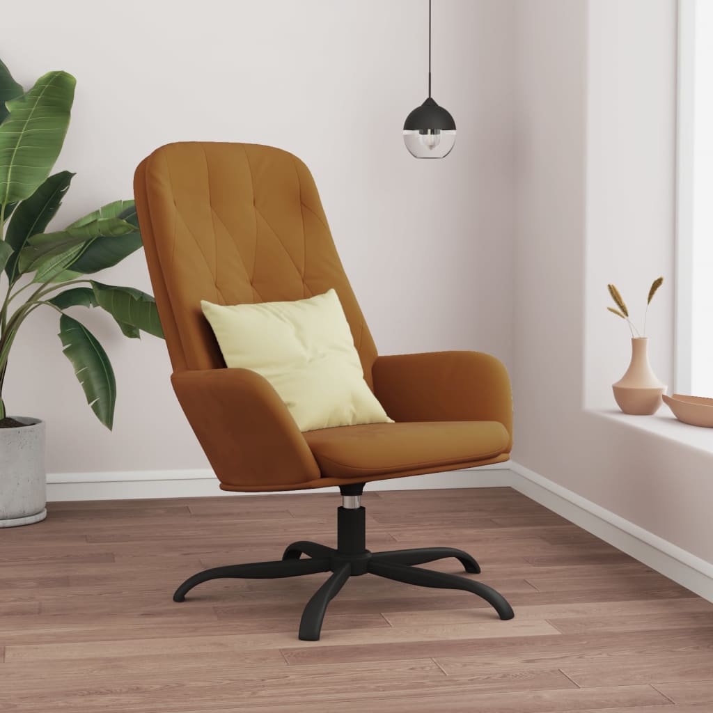 vidaXL Relaxstoel fluweel lichtgrijs