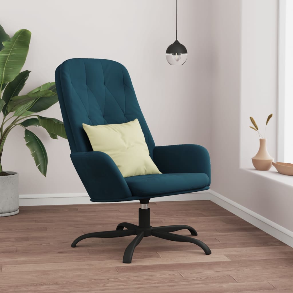 vidaXL Relaxstoel fluweel lichtgrijs