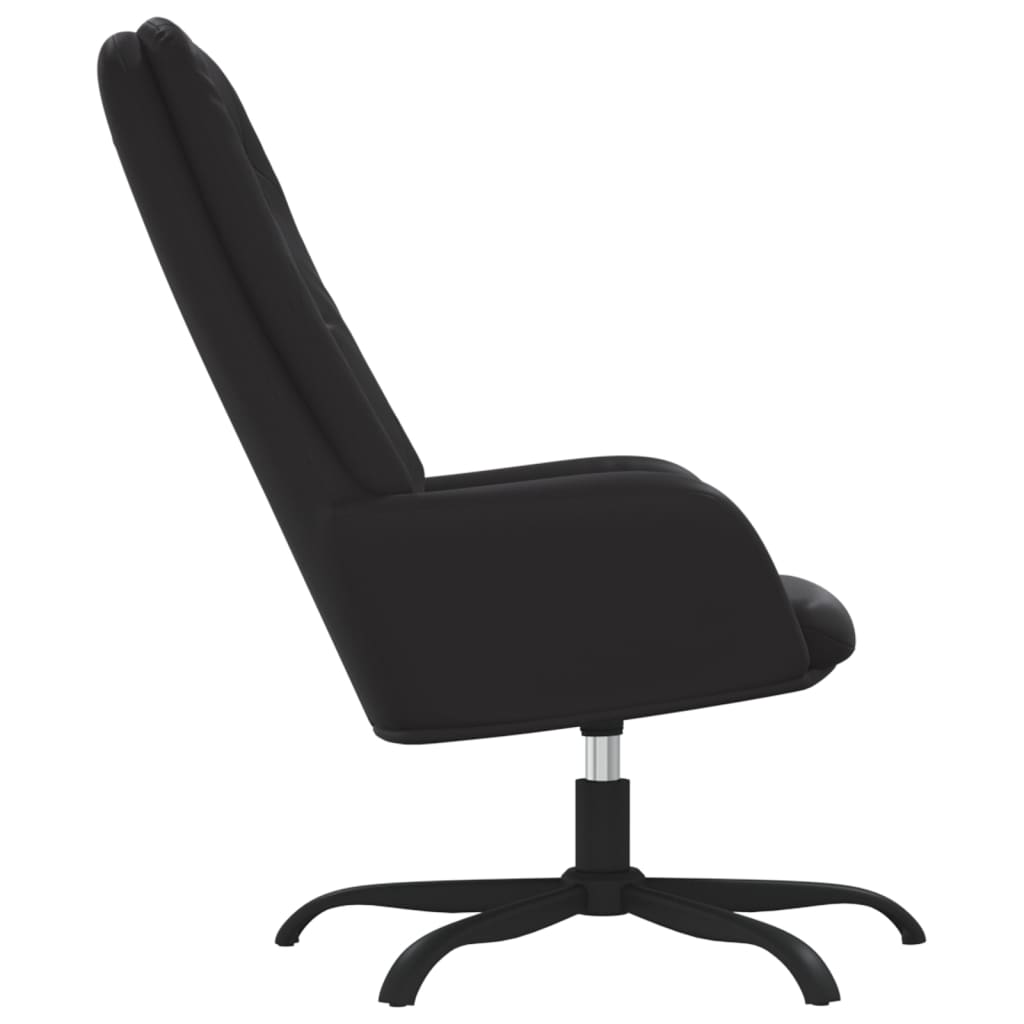 vidaXL Relaxstoel glanzend kunstleer zwart