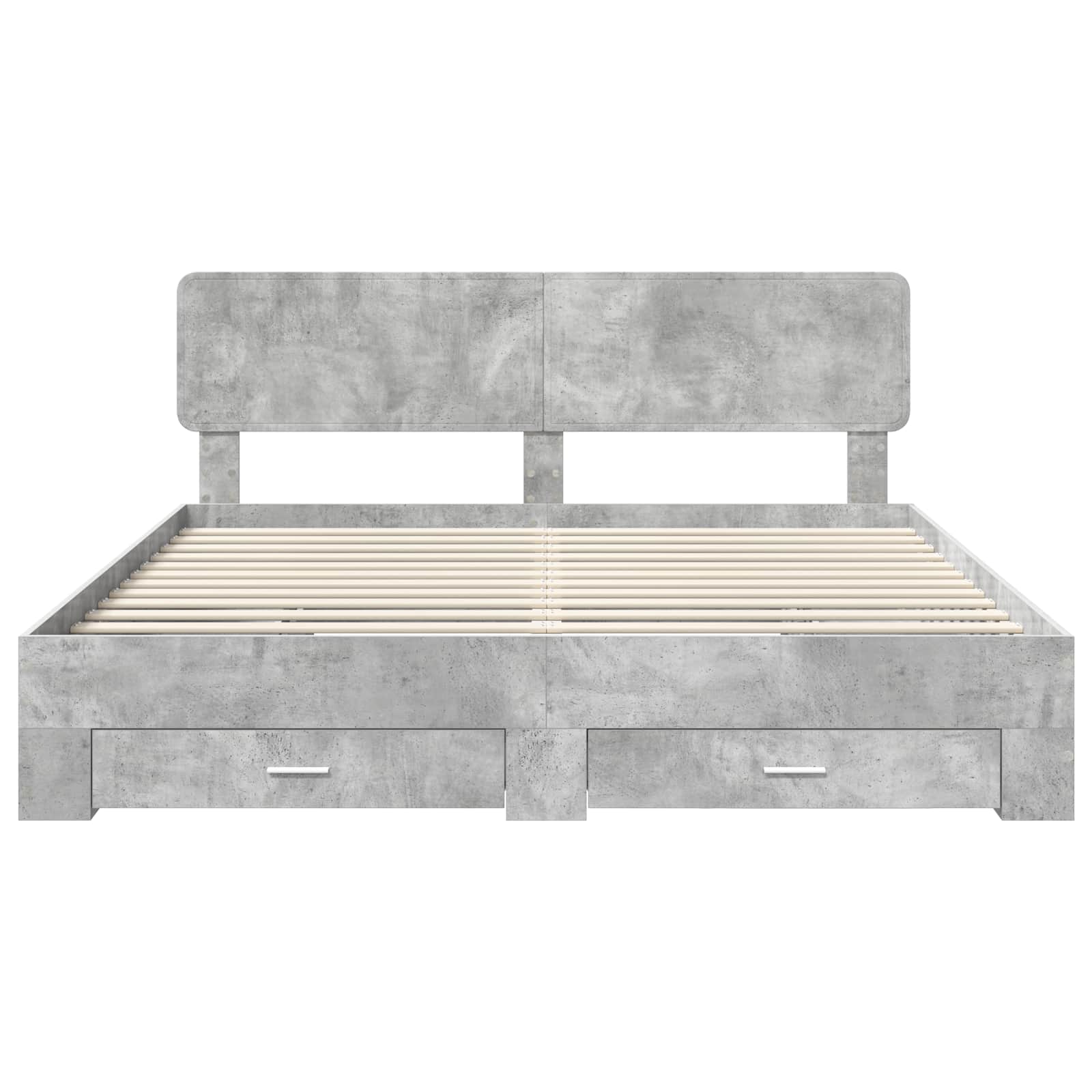 vidaXL Bedframe met lade met opslag Zwart 200 x 200 cm Bewerkt hout