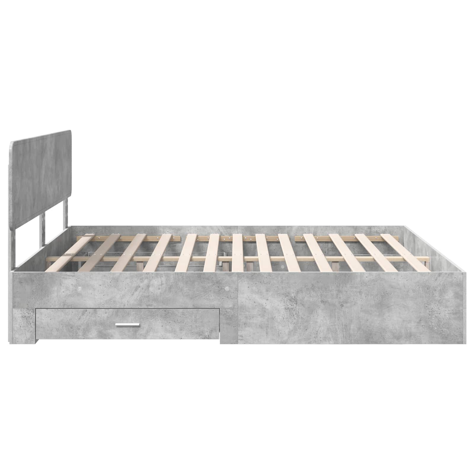 vidaXL Bedframe met lade met opslag Zwart 200 x 200 cm Bewerkt hout