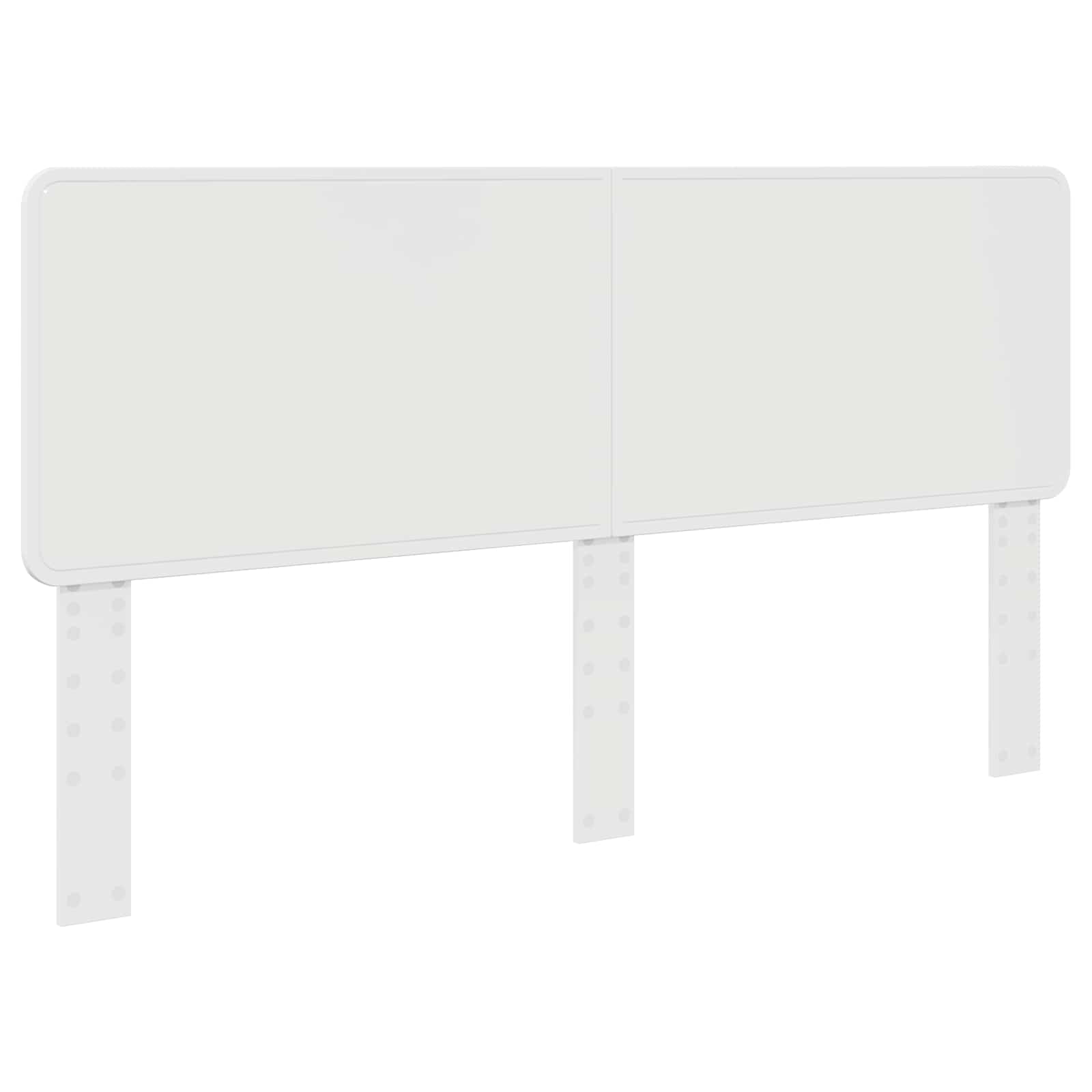 vidaXL Bedframe met hoofdeinde Wit 200 x 200 cm Massief grenenhout