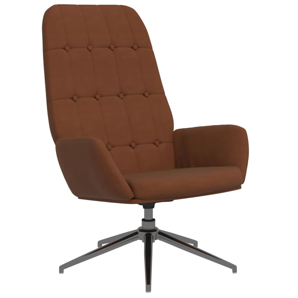 vidaXL Relaxstoel kunstsuède bruin