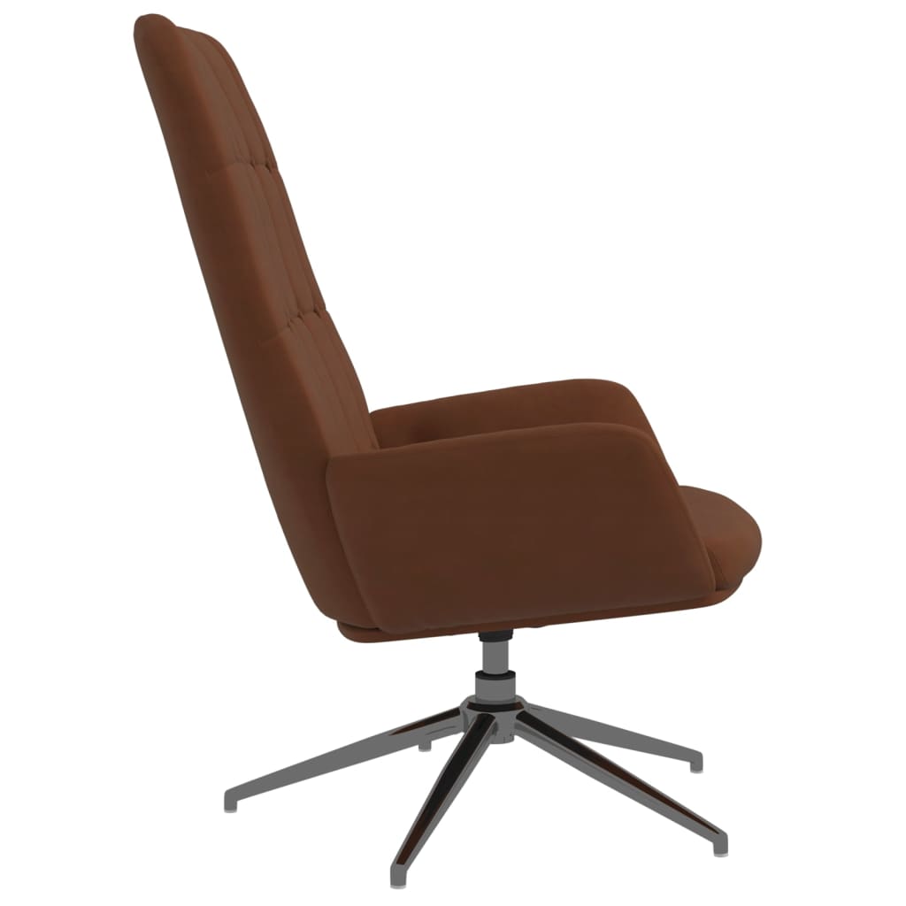 vidaXL Relaxstoel kunstsuède bruin