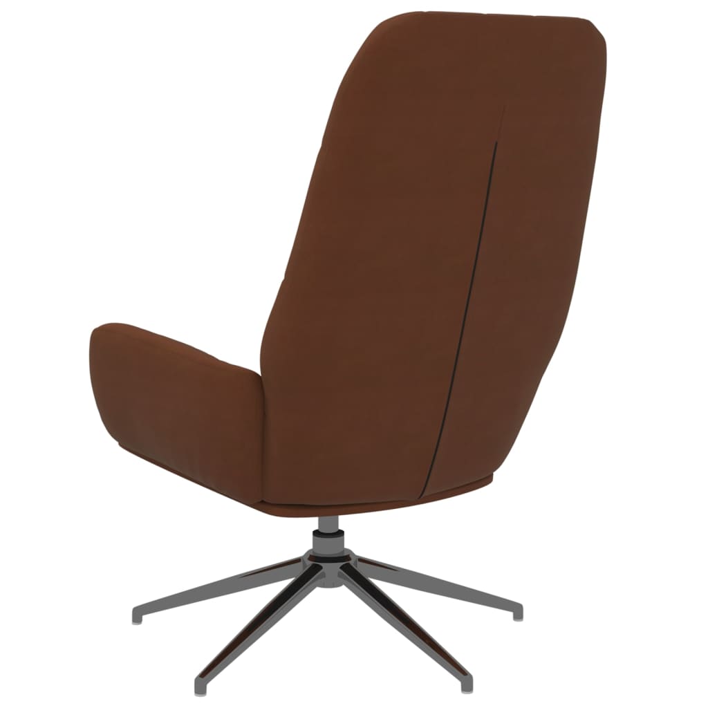 vidaXL Relaxstoel kunstsuède bruin