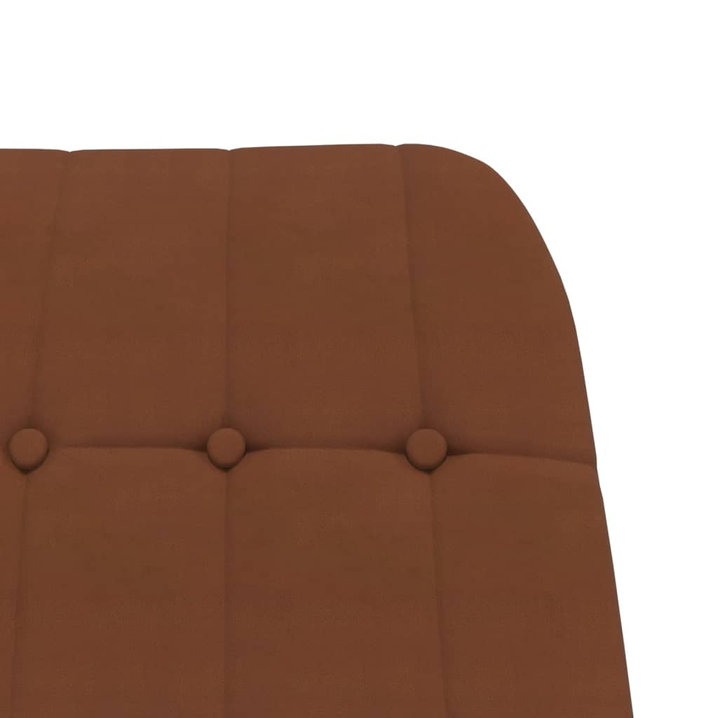 vidaXL Relaxstoel kunstsuède bruin