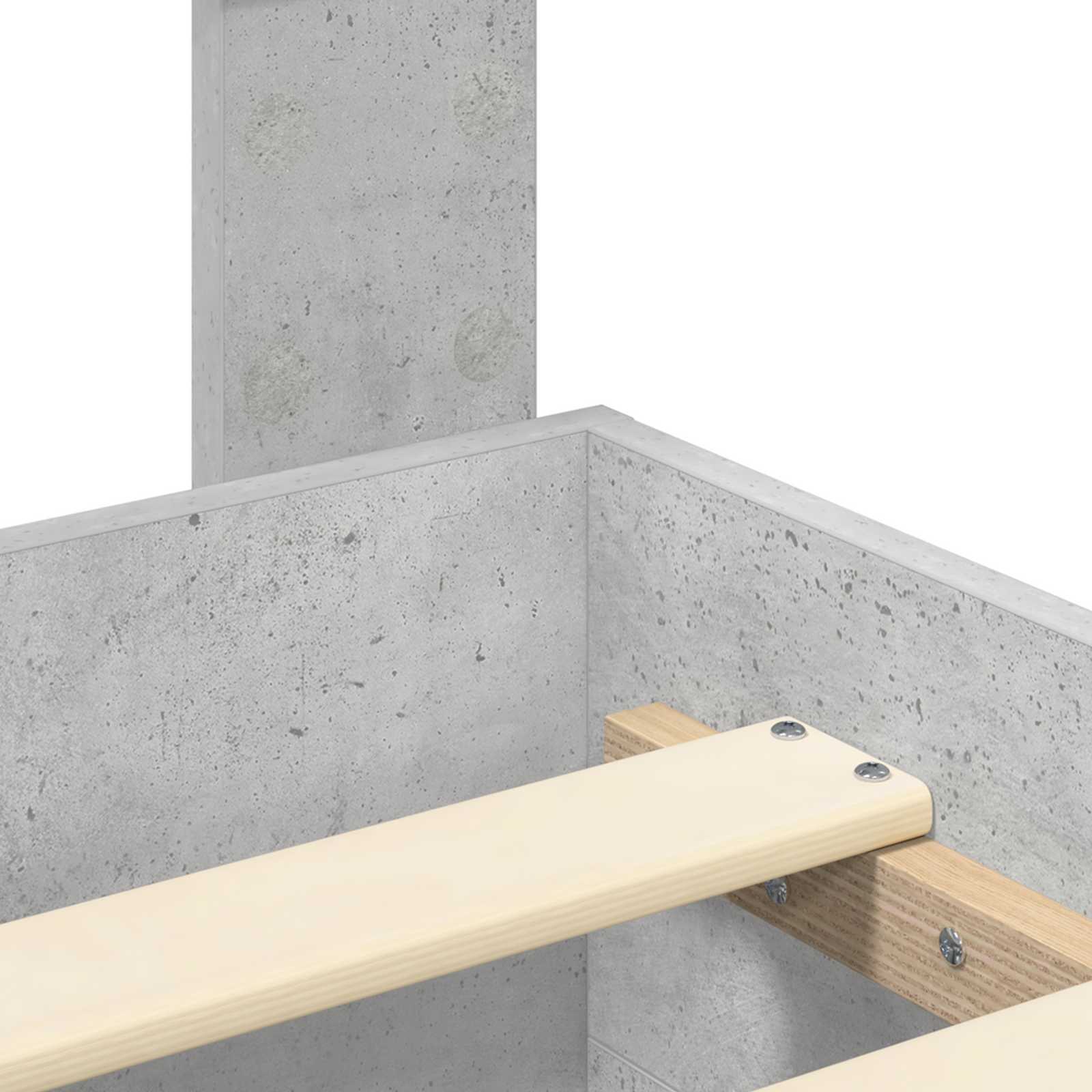 vidaXL Bedframe met hoofdeinde Zwart 200 x 200 cm Bewerkt hout