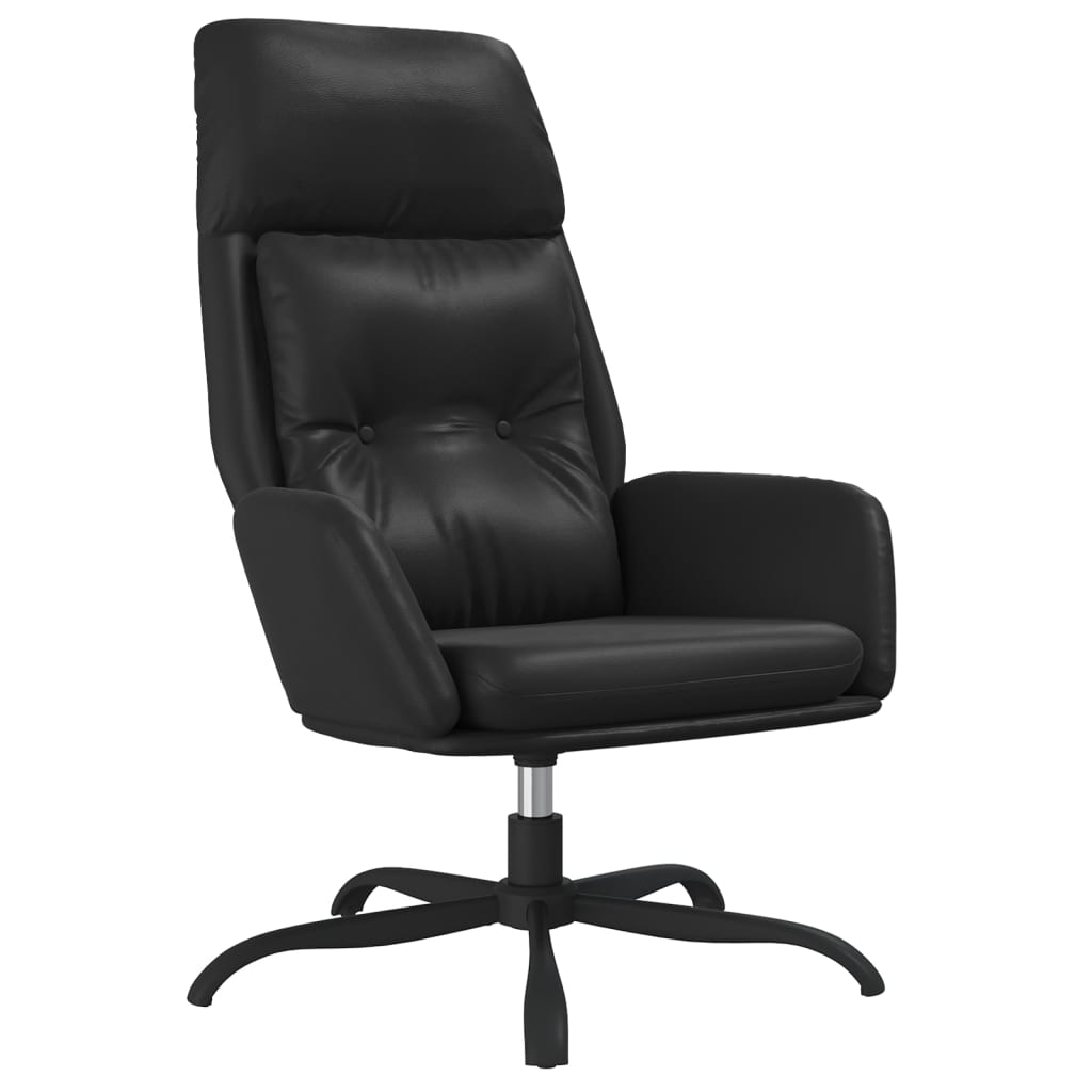 vidaXL Relaxstoel kunstleer zwart