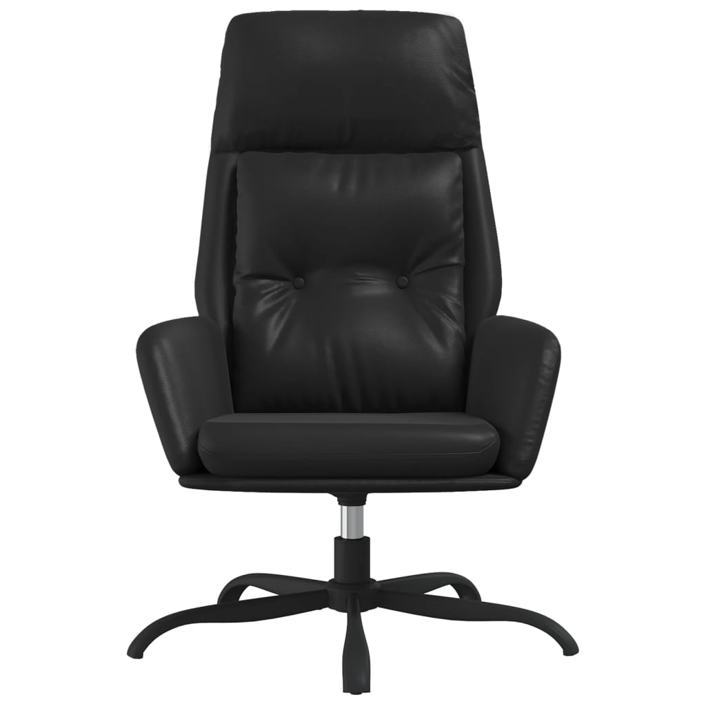 vidaXL Relaxstoel kunstleer zwart