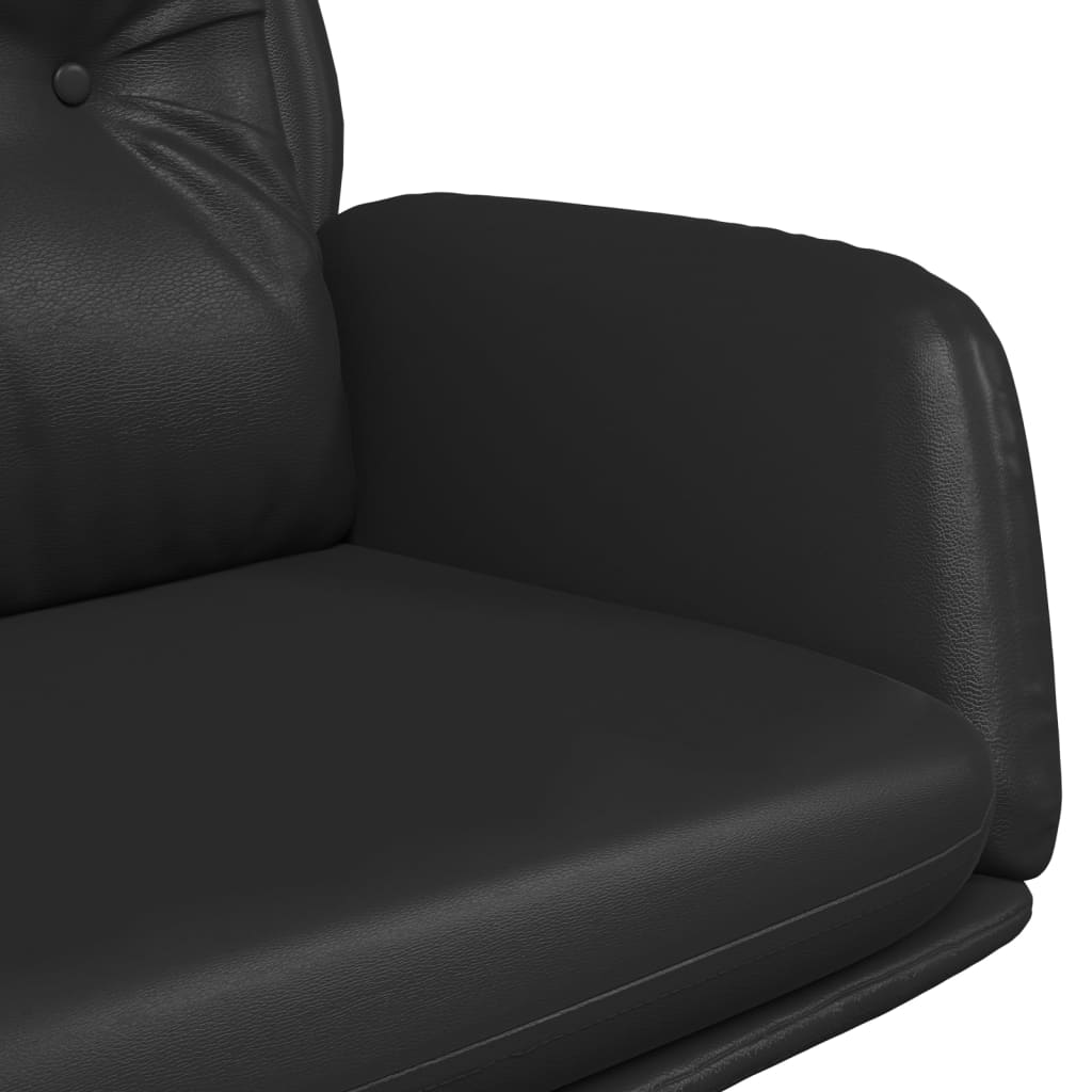 vidaXL Relaxstoel kunstleer zwart