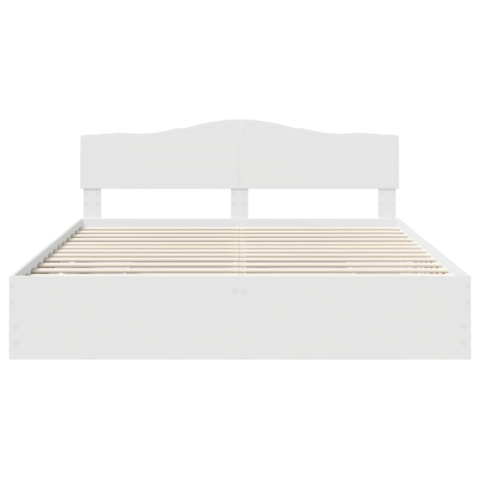 vidaXL Bedframe met lade met opslag Wit 200 x 200 cm Ingenieurshout