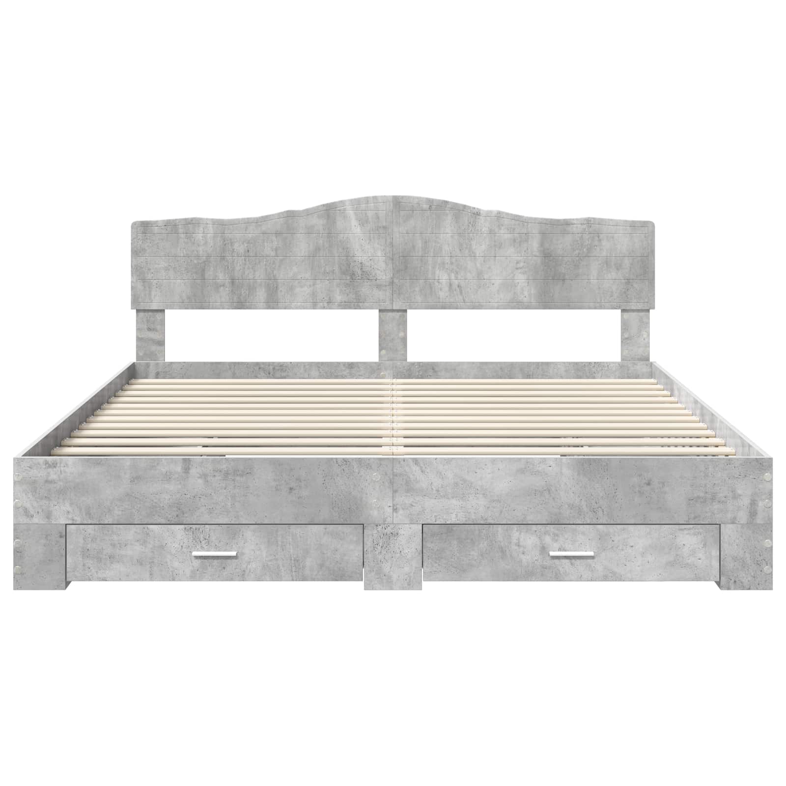 vidaXL Bedframe met lade met opslag Zwart 200 x 200 cm Bewerkt hout