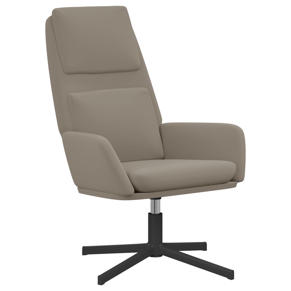 vidaXL Relaxstoel fluweel lichtgrijs
