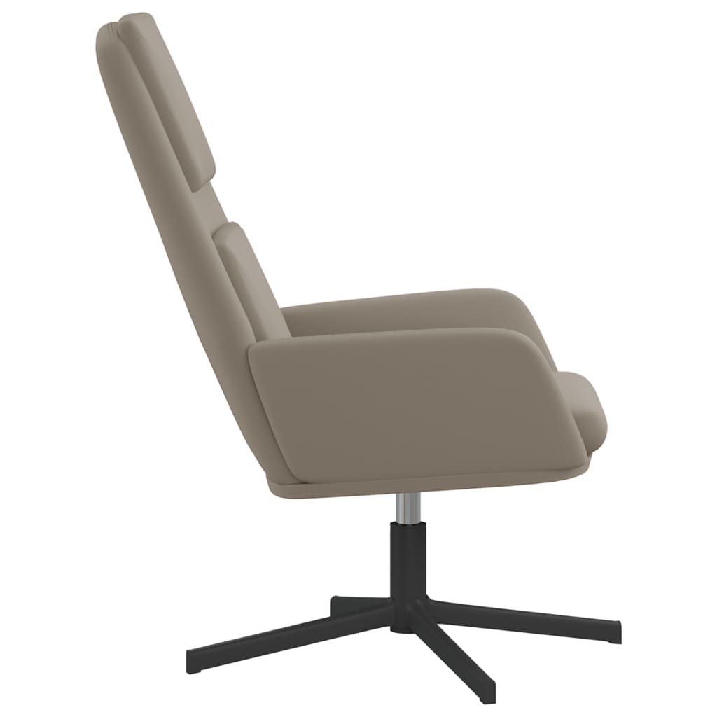 vidaXL Relaxstoel fluweel lichtgrijs