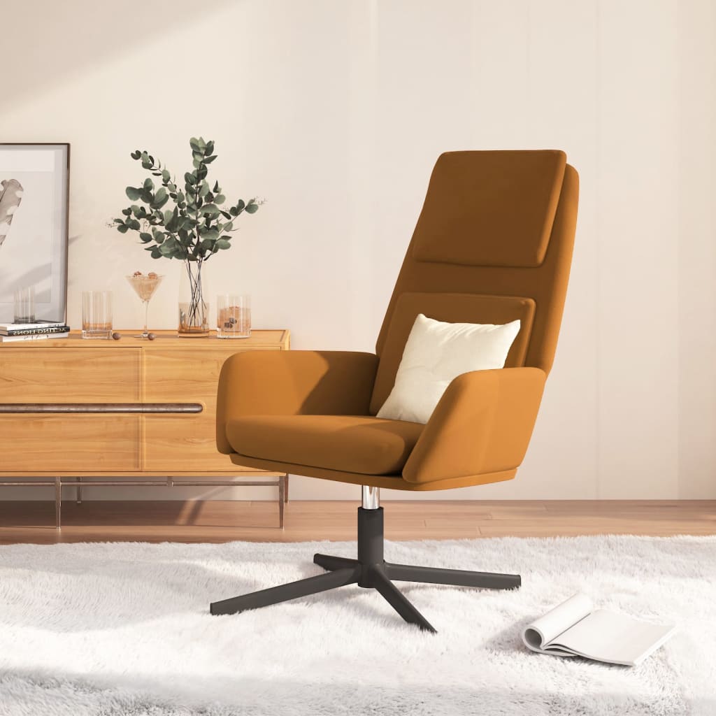 vidaXL Relaxstoel fluweel lichtgrijs