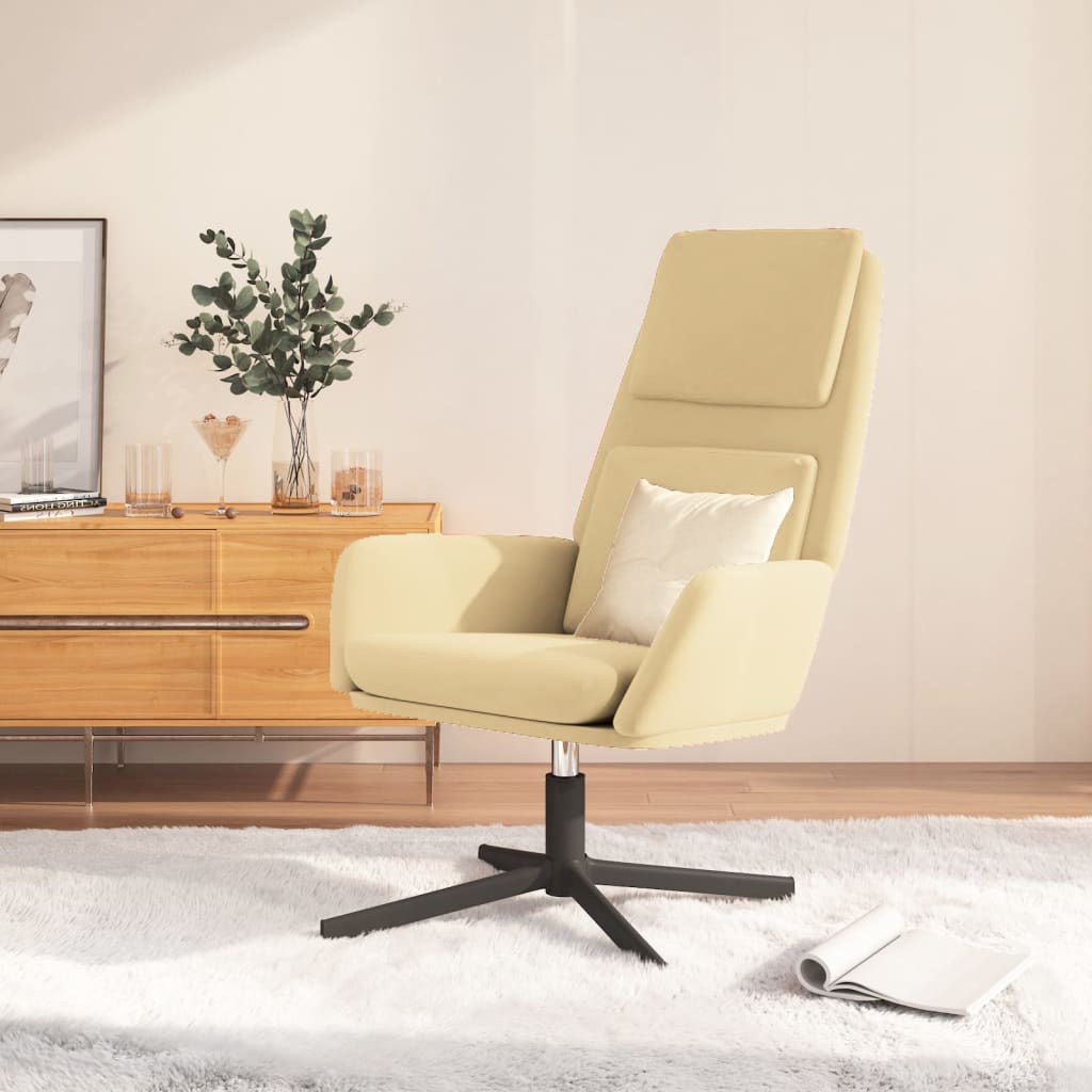 vidaXL Relaxstoel fluweel lichtgrijs