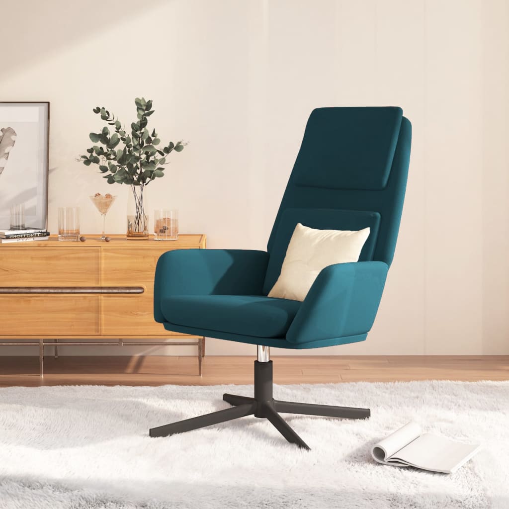 vidaXL Relaxstoel fluweel lichtgrijs