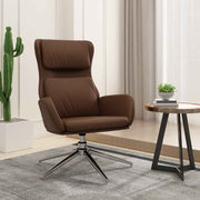 vidaXL Relaxstoel kunstleer glanzend bruin