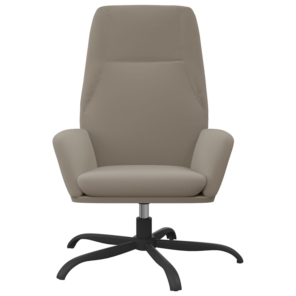 vidaXL Relaxstoel fluweel lichtgrijs