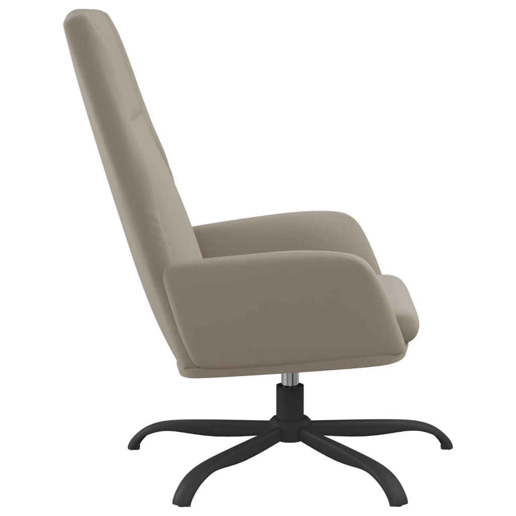 vidaXL Relaxstoel fluweel lichtgrijs