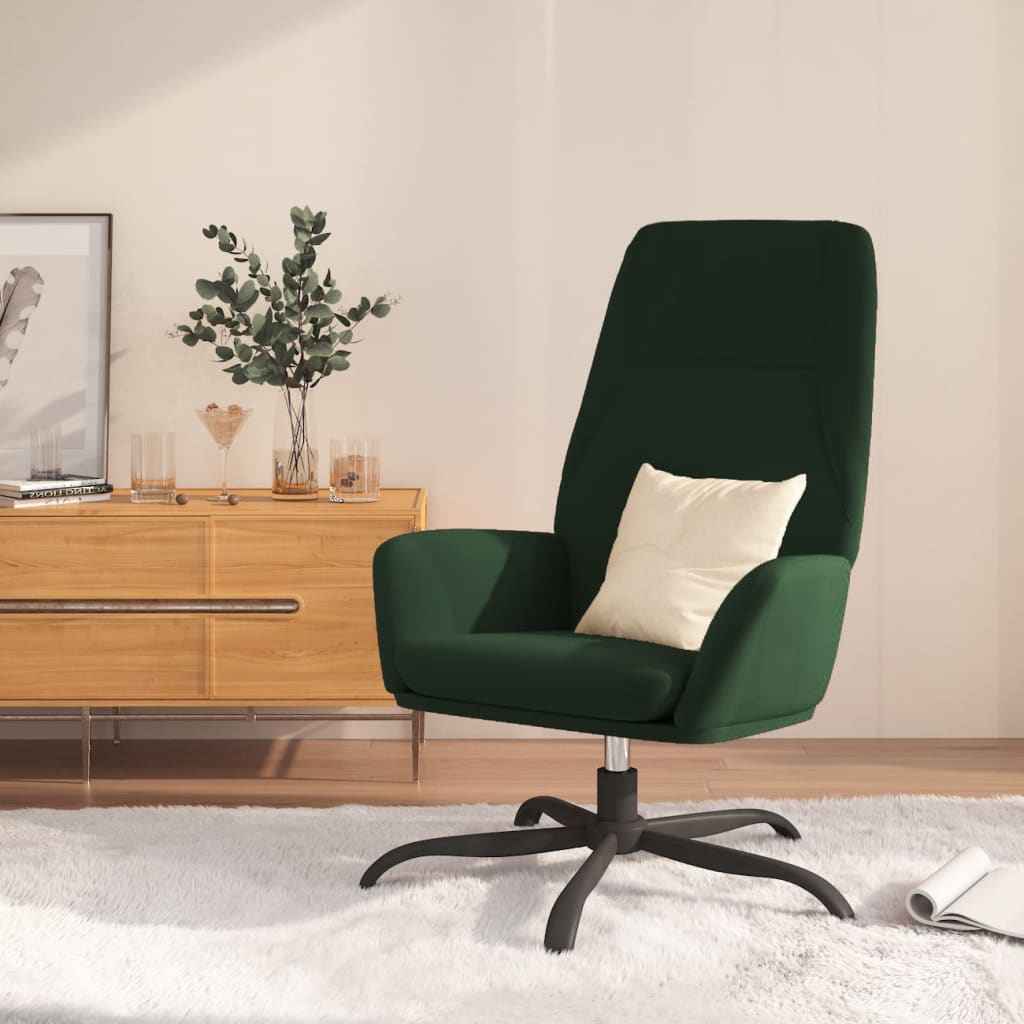 vidaXL Relaxstoel fluweel lichtgrijs