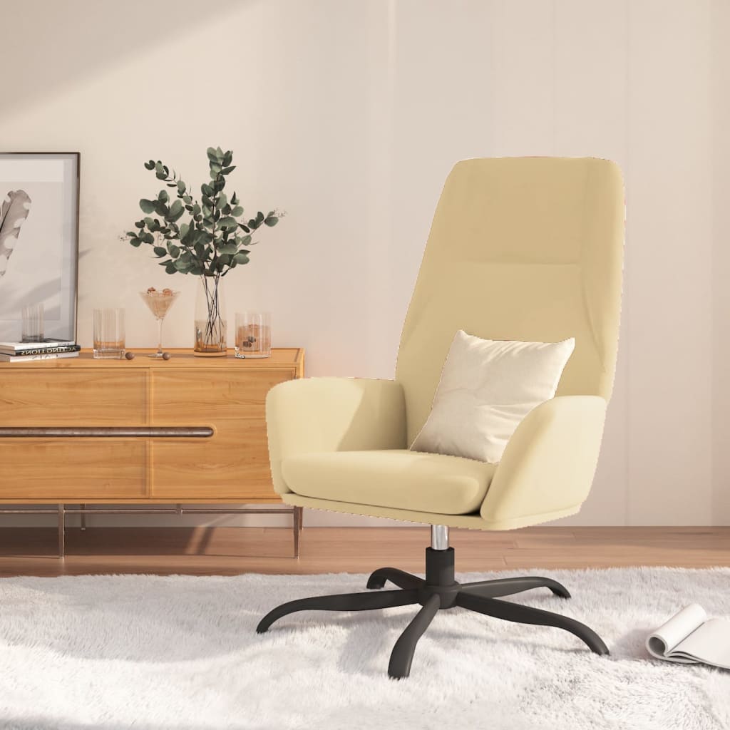 vidaXL Relaxstoel fluweel lichtgrijs