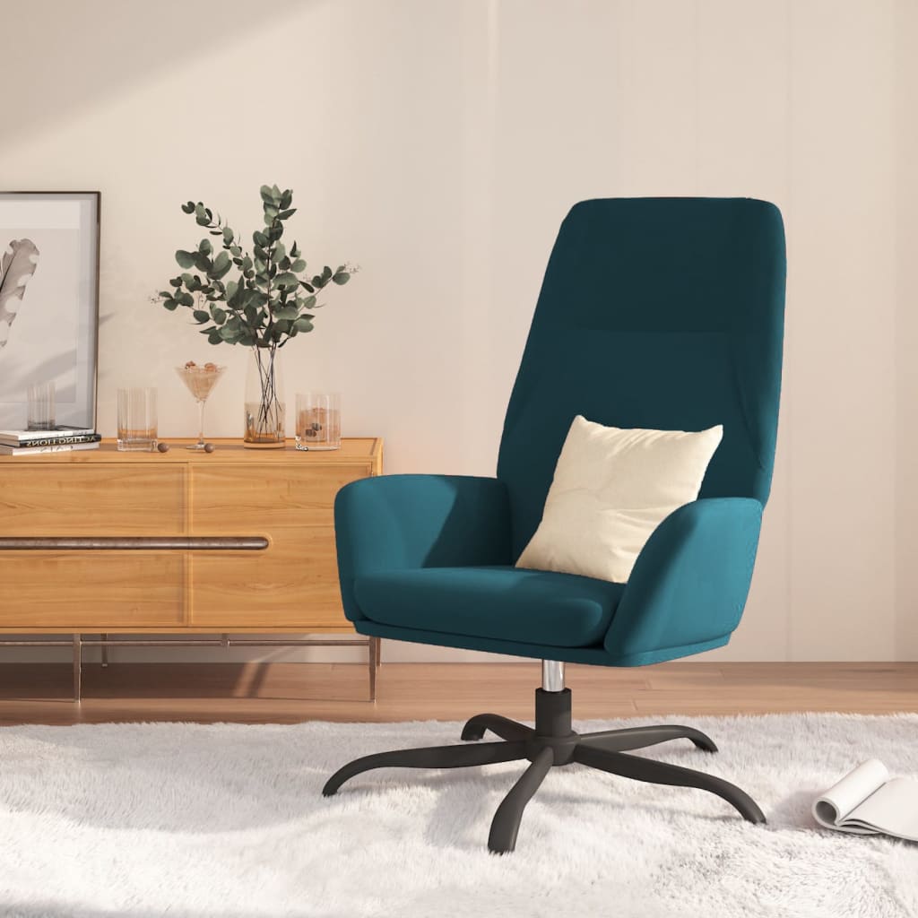 vidaXL Relaxstoel fluweel lichtgrijs