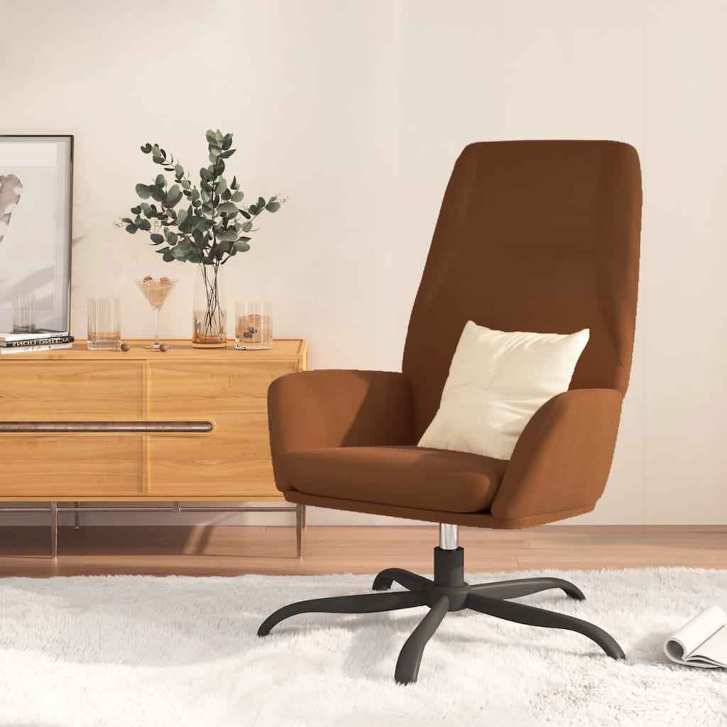 vidaXL Relaxstoel kunstsuède lichtgrijs