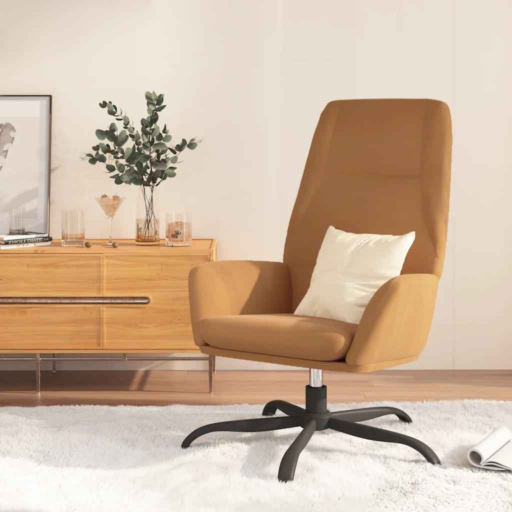 vidaXL Relaxstoel kunstsuède lichtgrijs