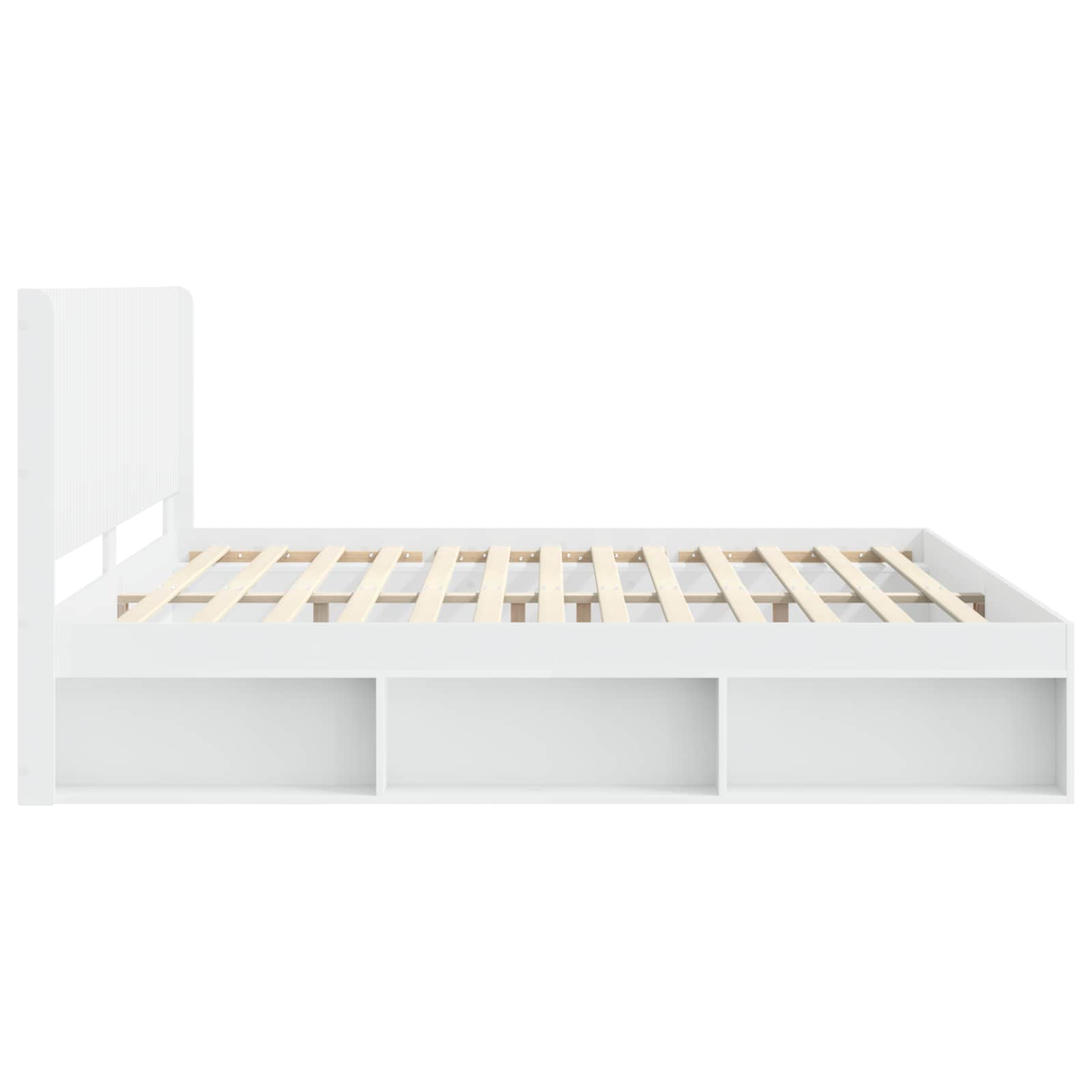 vidaXL Bedframe met opbergruimte en hoofdbord Sonoma Eiken