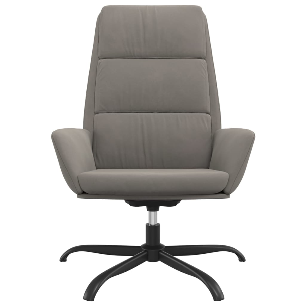 vidaXL Relaxstoel fluweel donkergrijs