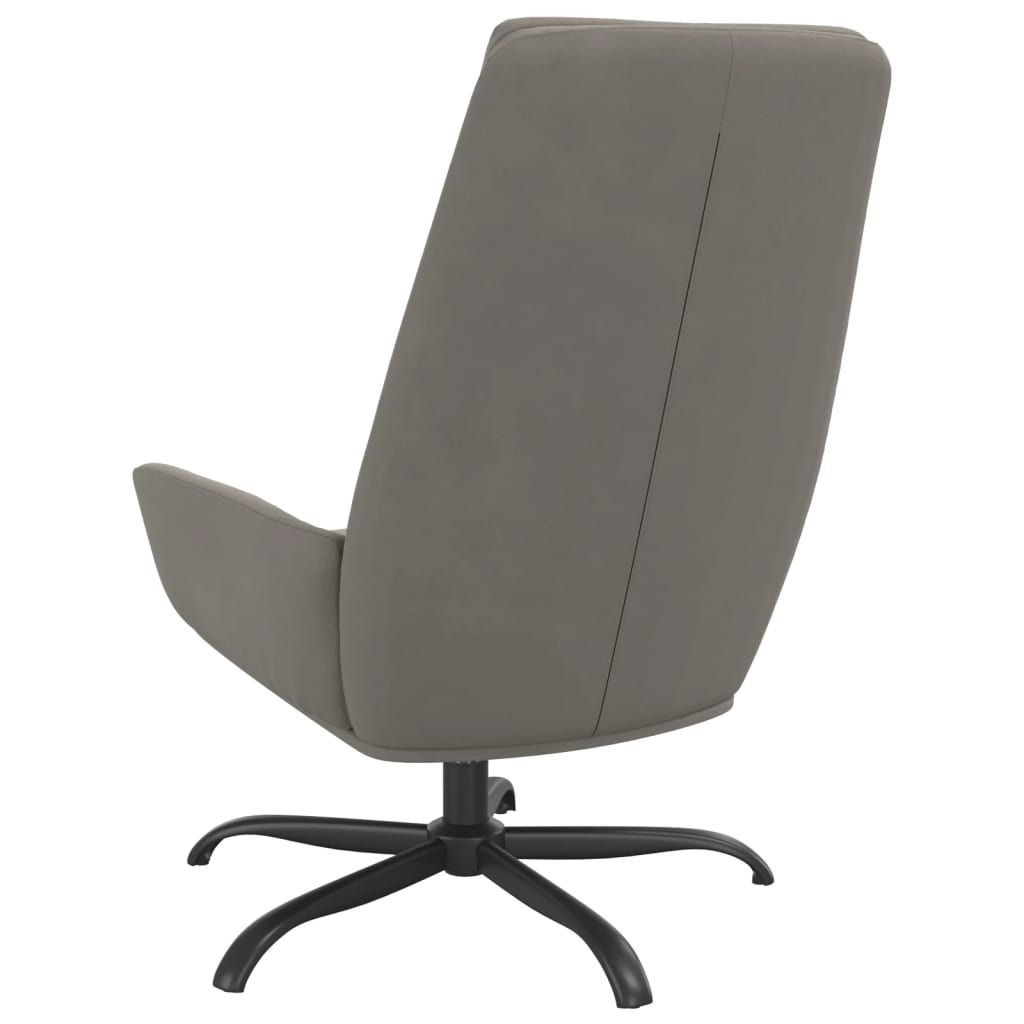 vidaXL Relaxstoel fluweel donkergrijs
