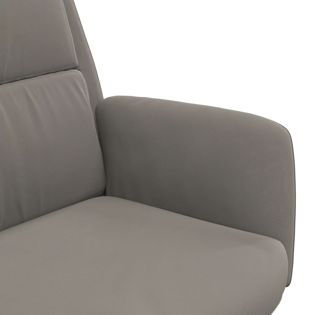 vidaXL Relaxstoel fluweel donkergrijs