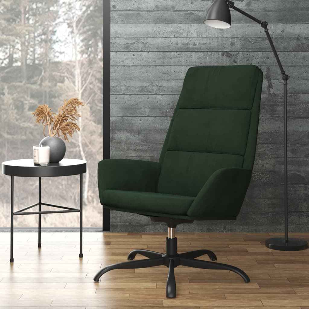vidaXL Relaxstoel fluweel donkergrijs