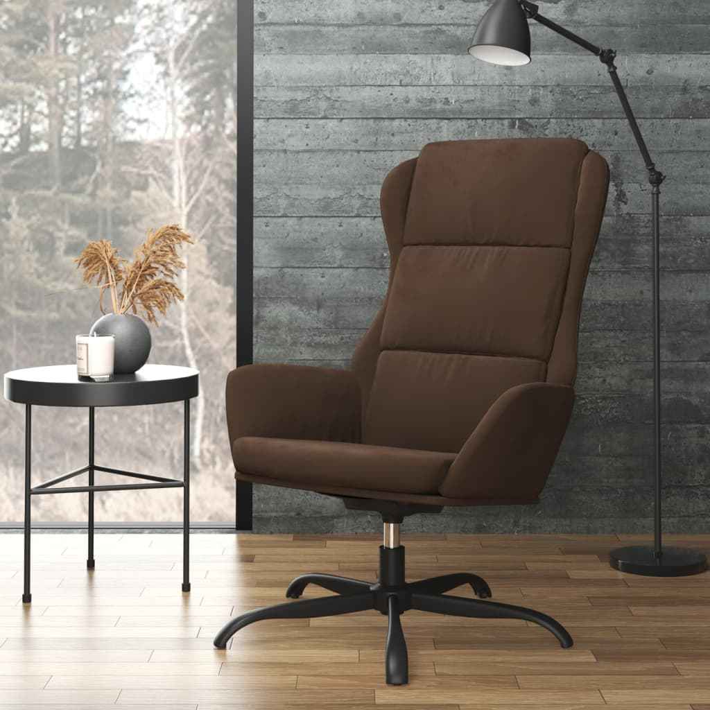 vidaXL Relaxstoel kunstsuède lichtgrijs
