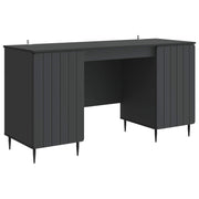 vidaXL Bureau met plank Zwart 142,5 x 50 x 75 cm Bewerkt hout