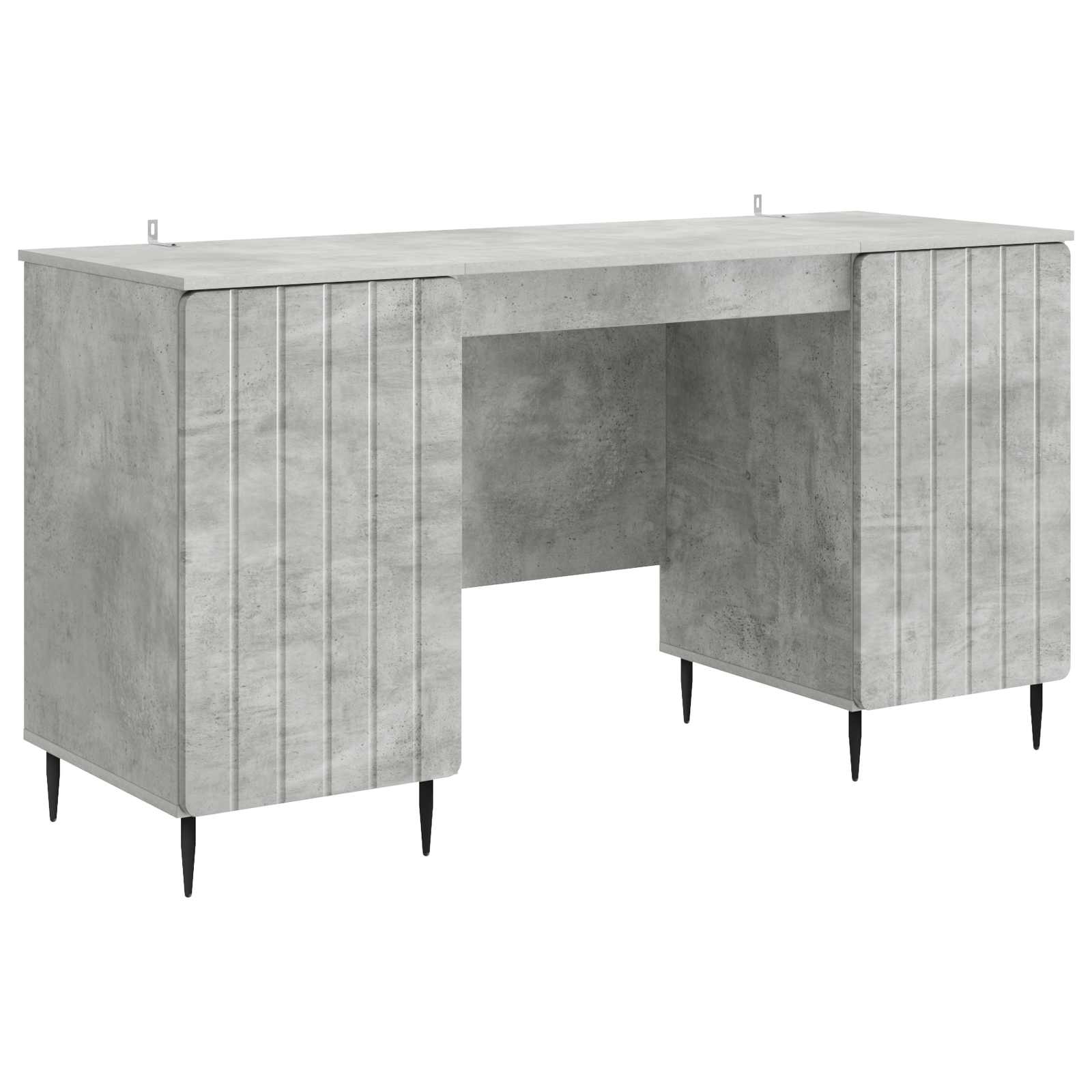 vidaXL Bureau met plank Zwart 142,5 x 50 x 75 cm Bewerkt hout