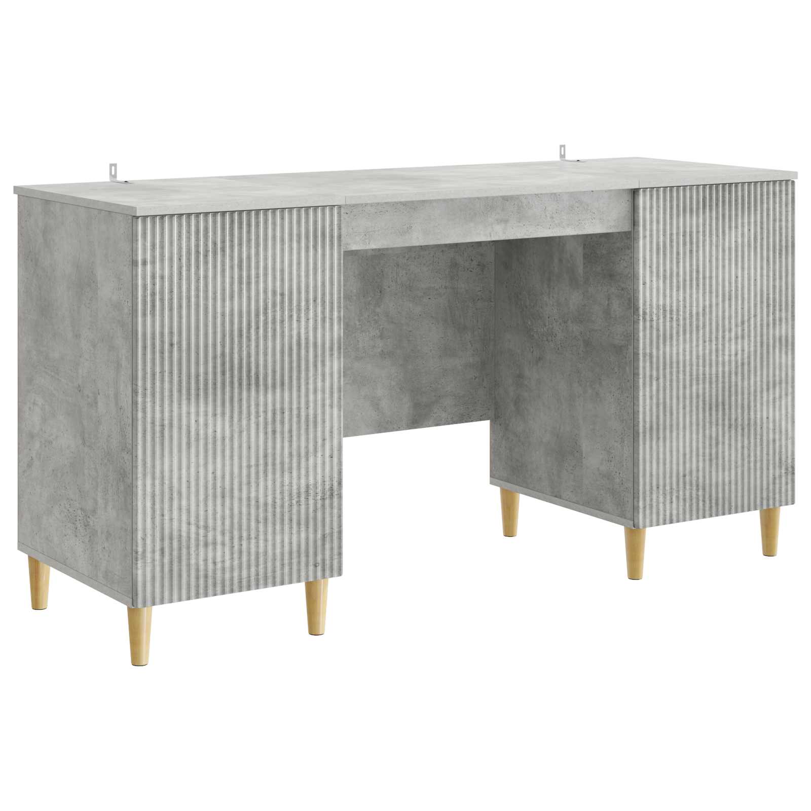 vidaXL Bureau met plank Zwart 142,5 x 50 x 75 cm Bewerkt hout