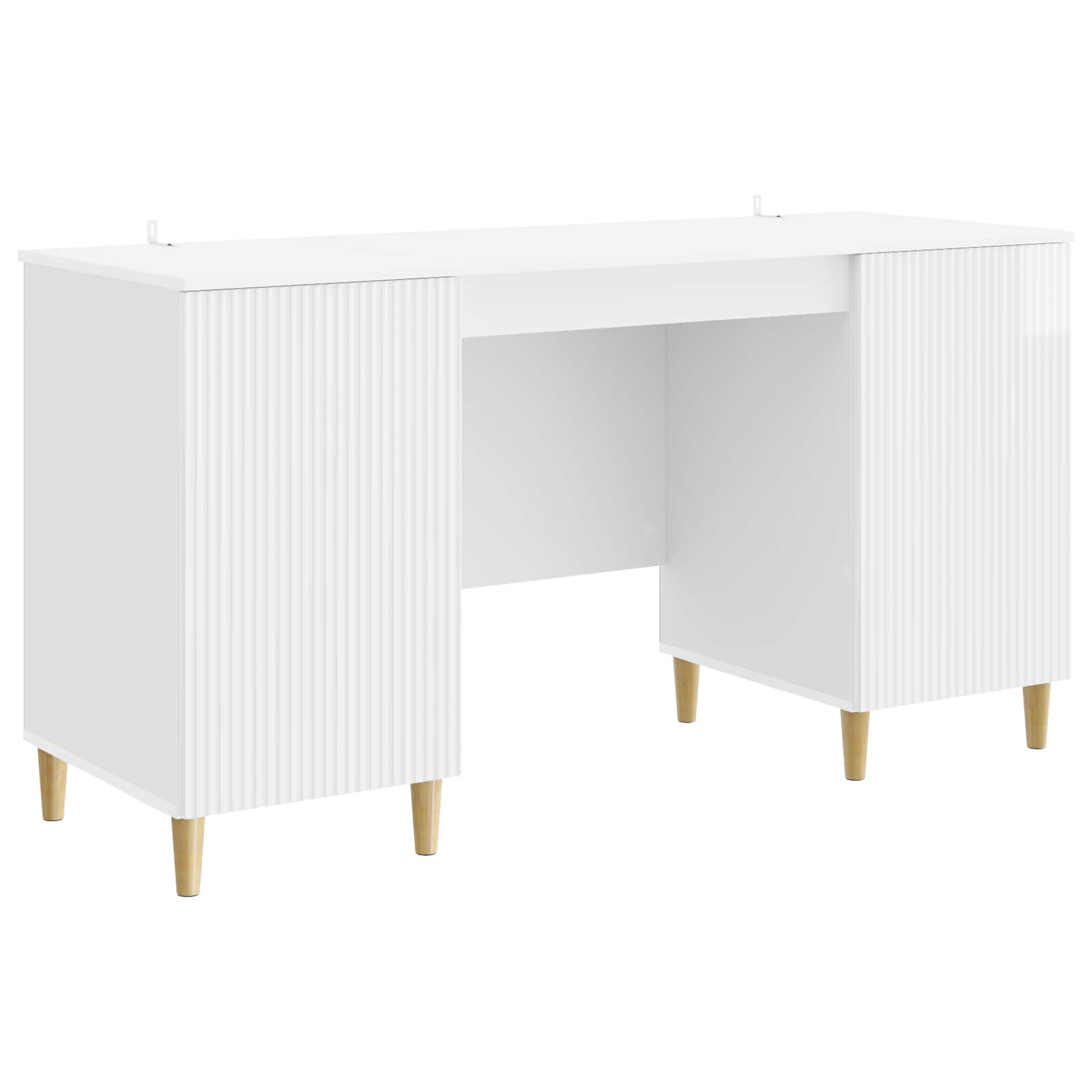 vidaXL Bureau met plank Zwart 142,5 x 50 x 75 cm Bewerkt hout