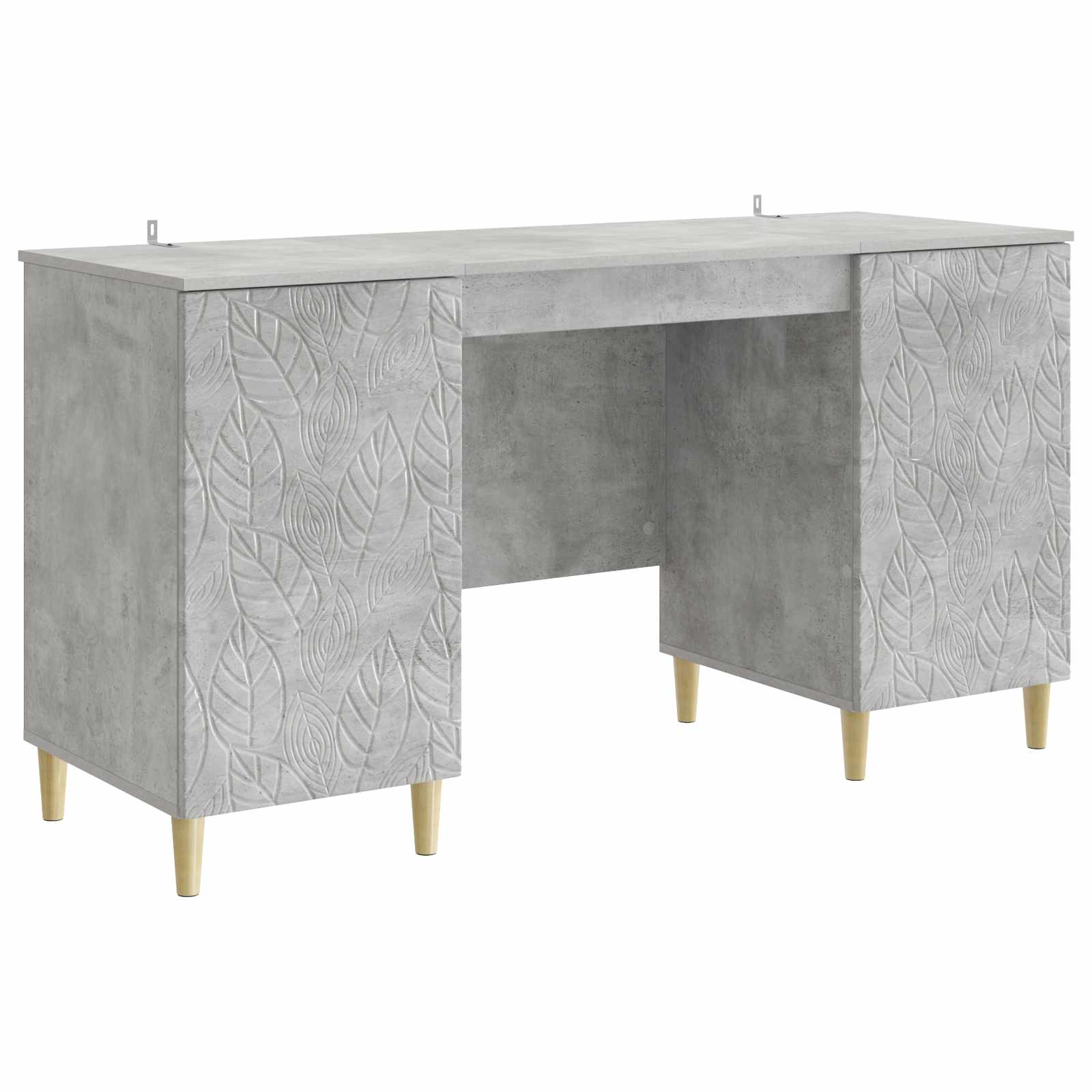 vidaXL Bureau Zwart Bewerkt hout 142,5 x 50 x 75 cm