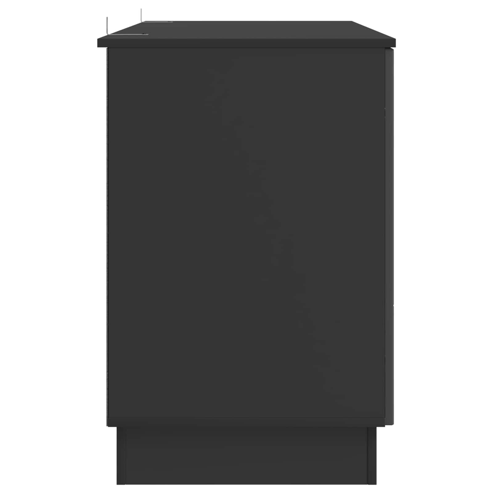 vidaXL Bureau met plank Zwart 142,5 x 50 x 75 cm Bewerkt hout