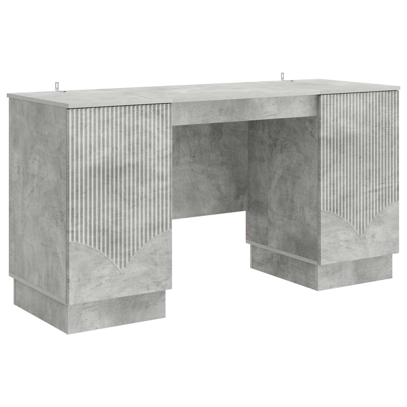 vidaXL Bureau met plank Zwart 142,5 x 50 x 75 cm Bewerkt hout
