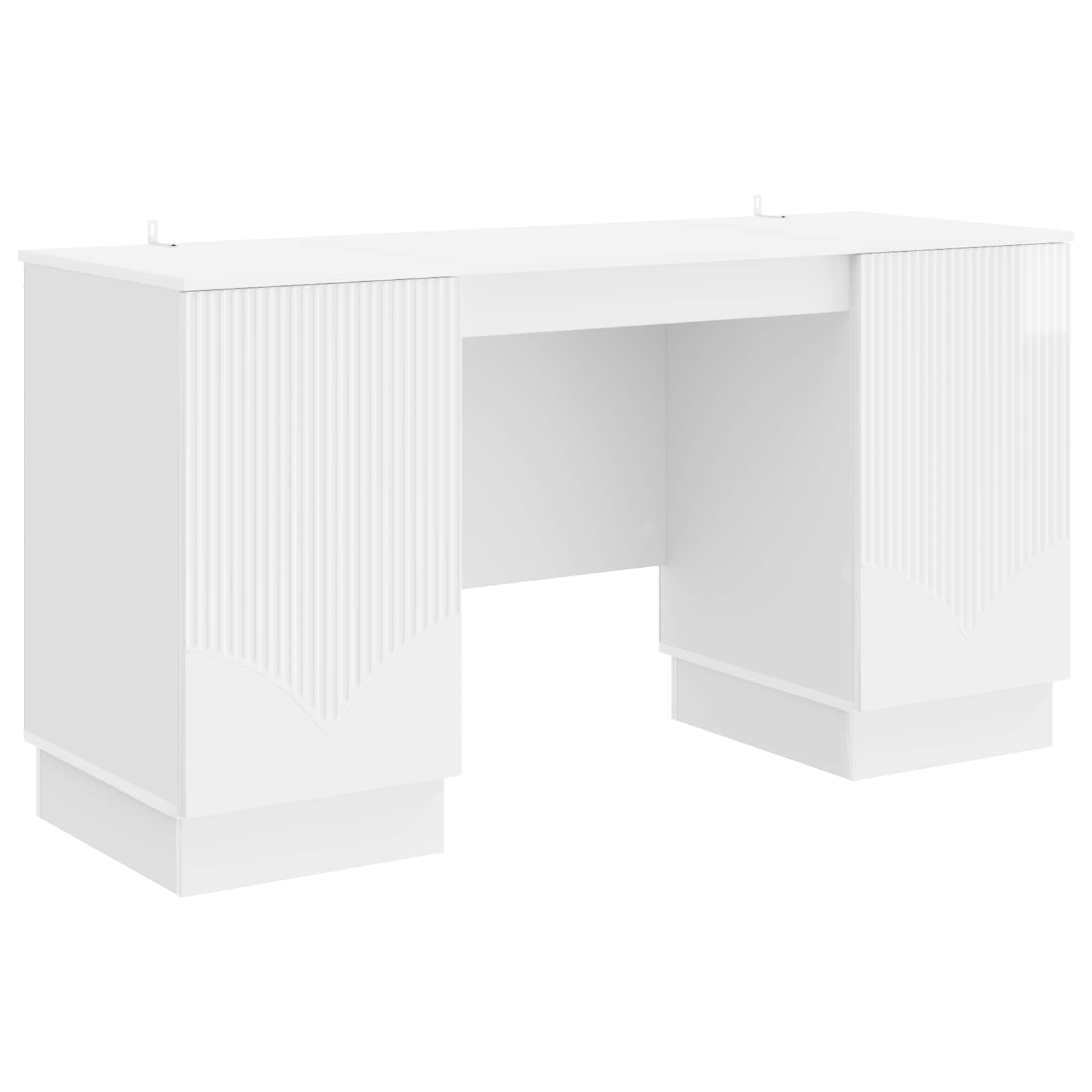 vidaXL Bureau met plank Zwart 142,5 x 50 x 75 cm Bewerkt hout