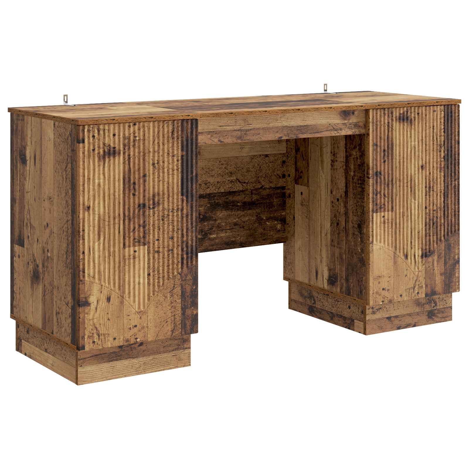 vidaXL Bureau met plank Zwart 142,5 x 50 x 75 cm Bewerkt hout