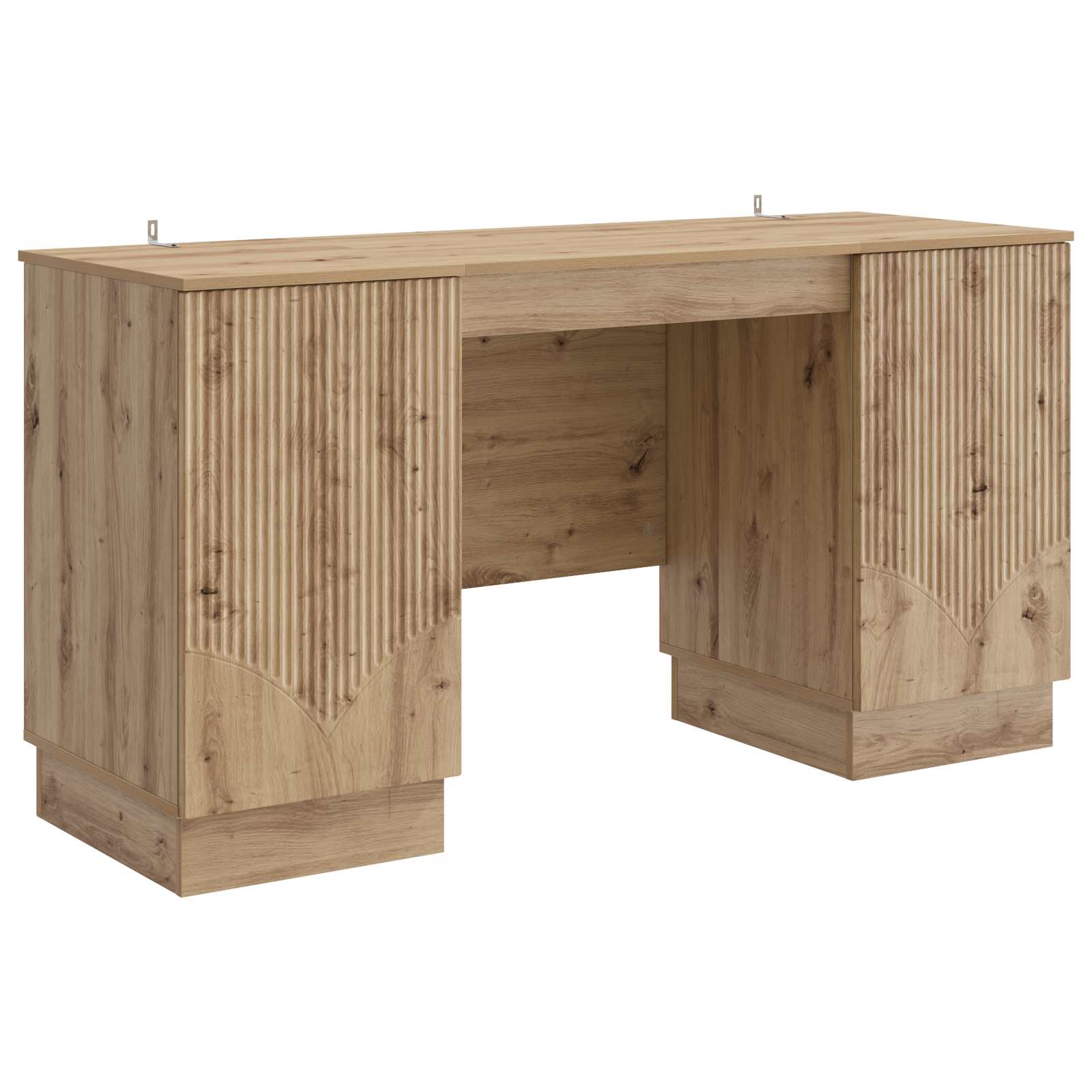 vidaXL Bureau met plank Zwart 142,5 x 50 x 75 cm Bewerkt hout
