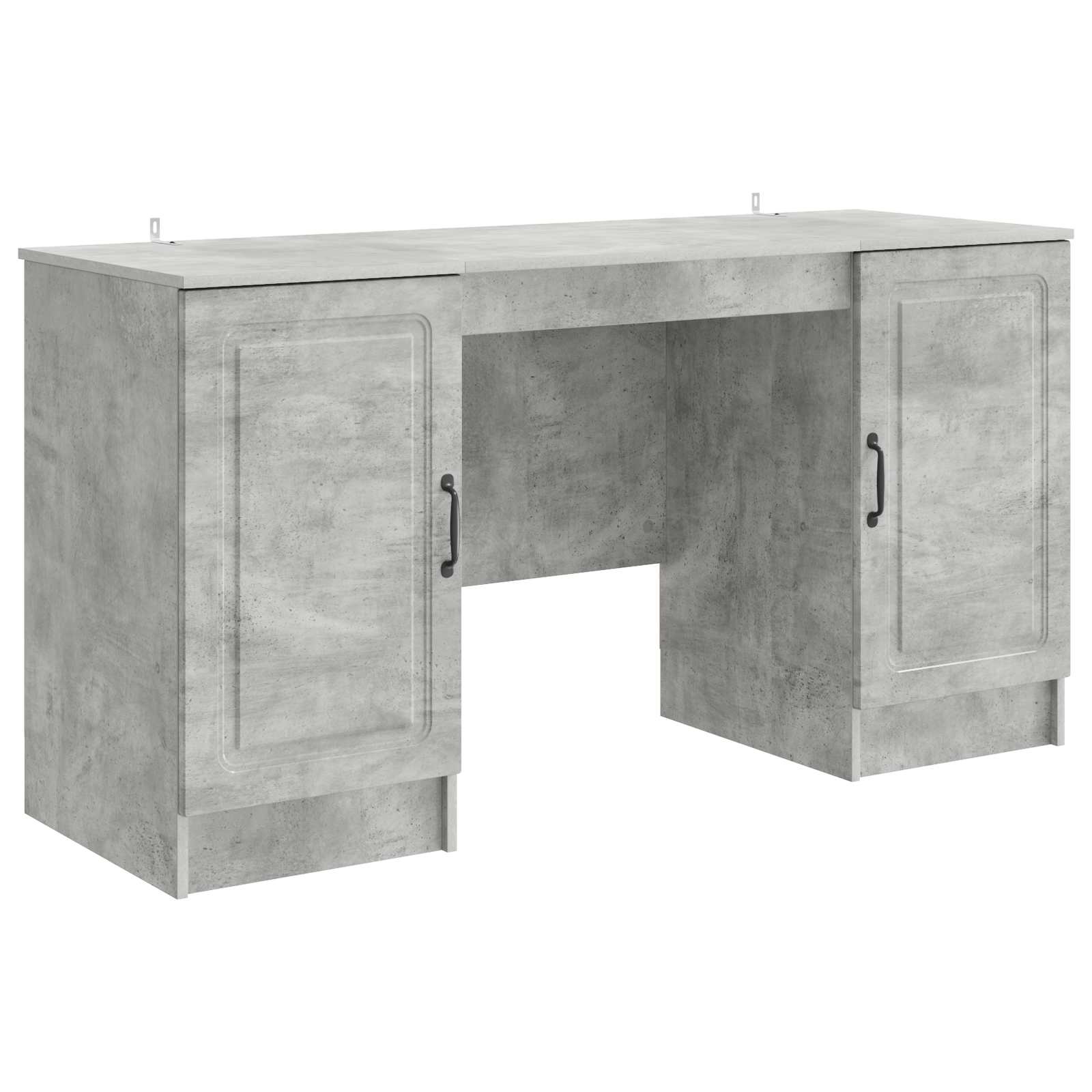 vidaXL Bureau met plank Zwart 142,5 x 50 x 75 cm Bewerkt hout