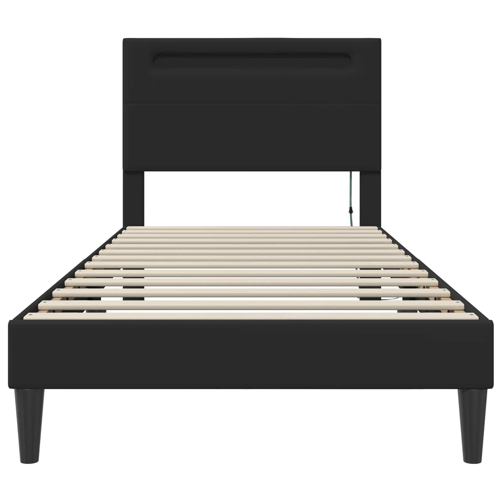 vidaXL Bedframe Zwart 90 x 190 cm Kunstleer